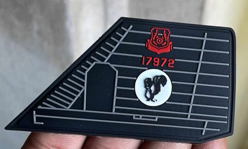 Skunk Works® SR-71 Blackbird® Patch, 3.5 inch, PVC, Hook and Loop Backing