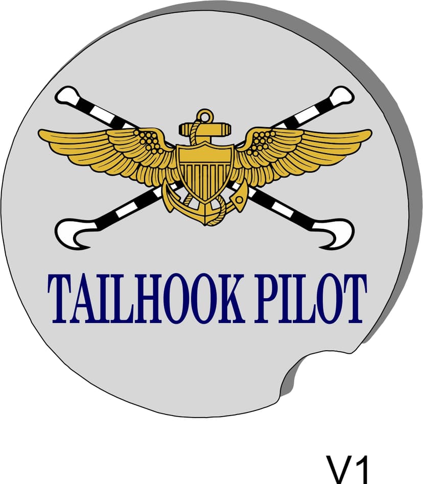 Tailhook Pilot Ceramic Car Coaster