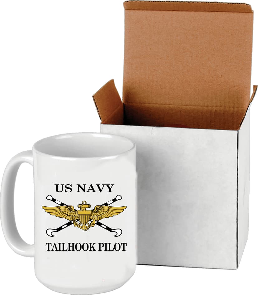 USN Tailhook Coffee Mug, Ceramic, 15 ounces, Pilot gifts