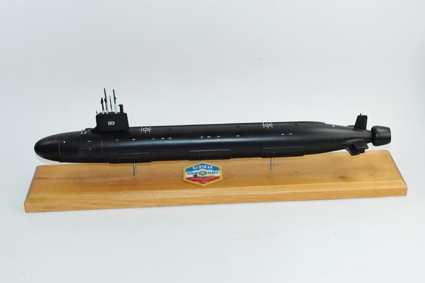 USS Utah (SSN-801), 20-inch Mahogany Model, Block IV