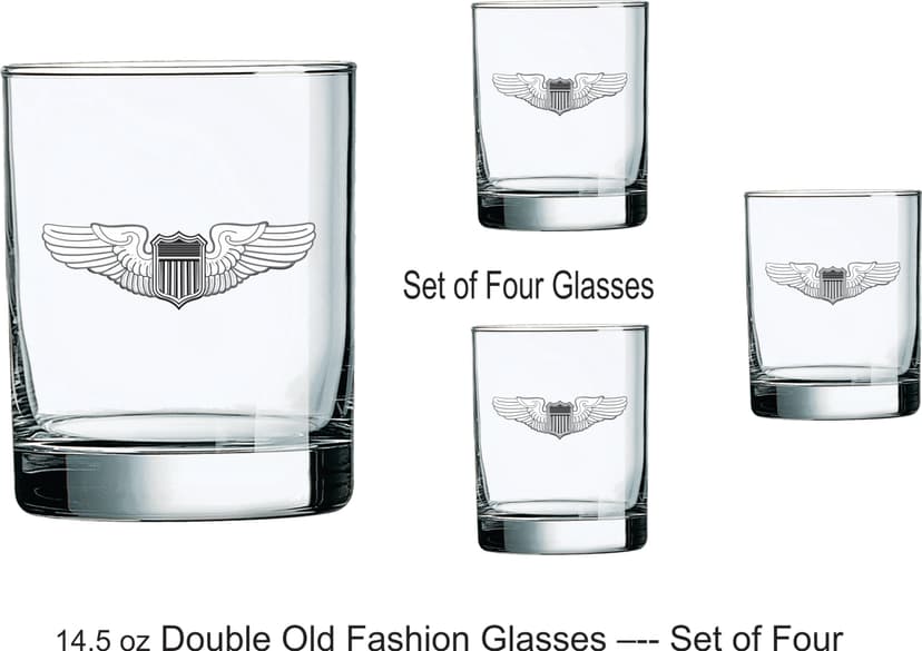 Air Force Wing DOF Glasses, 4.5 ounces