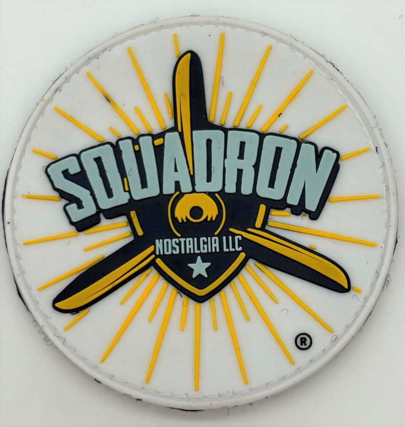 Squadron Nostalgia PVC Patch – 3.5 inch, Hook and Loop