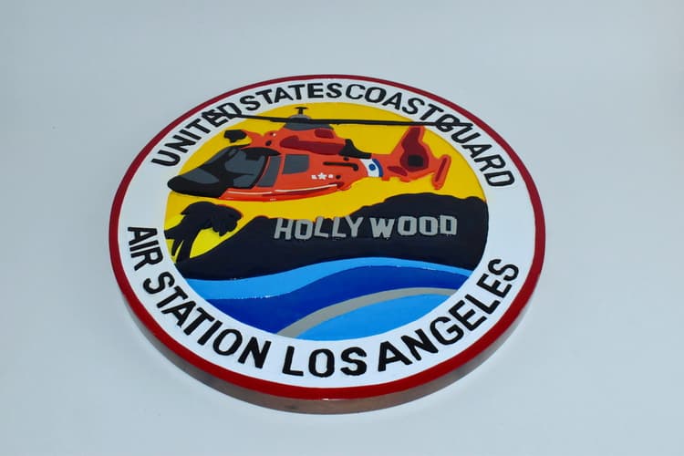 Coast Guard Air Station Los Angeles Plaque