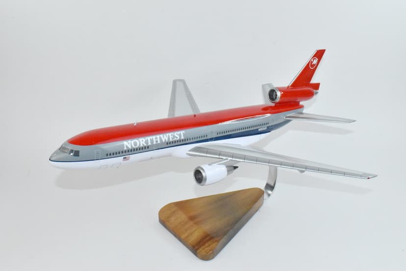 Northwest 1992 DC-10-40, 18 inch Mahogany Model