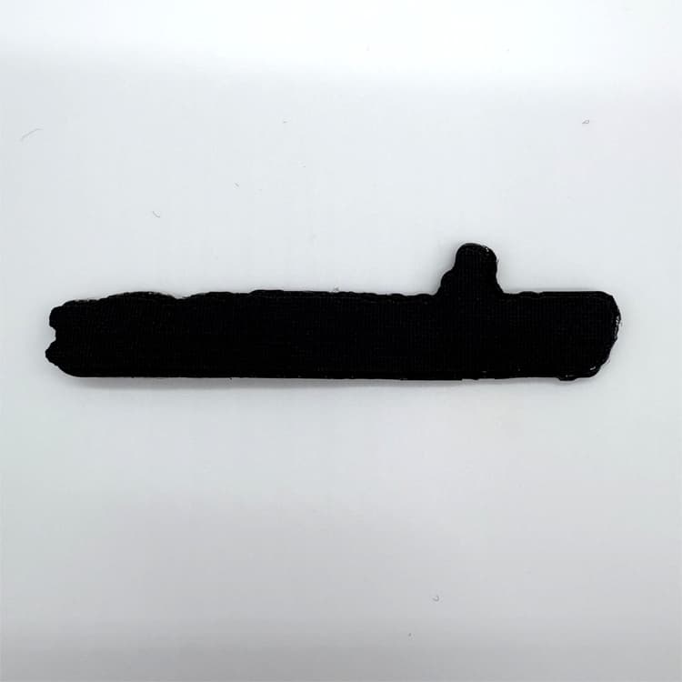 USS Gerald Ford CVN-78 Silhouette 5 in PVC Patch – with Hook and Loop