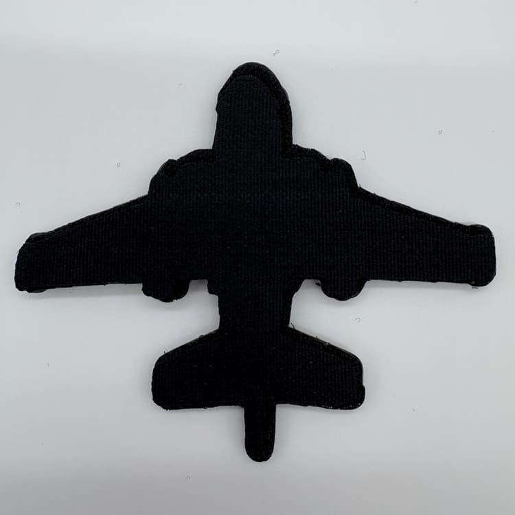 Lockheed Martin® S-3 Viking™ Silhouette PVC Patch, 5 in, Hook and Loop