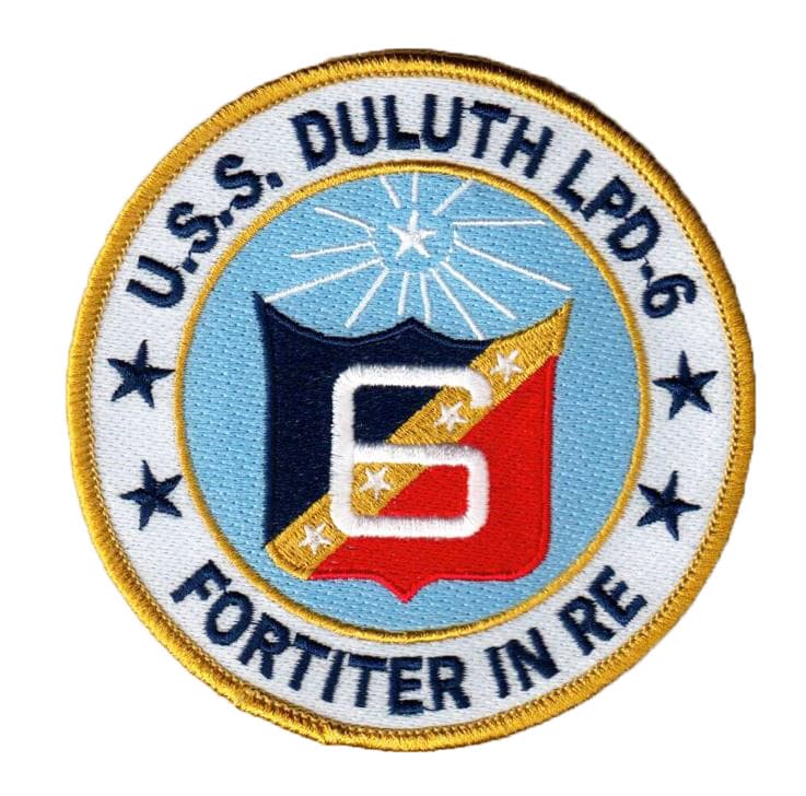 USS DULUTH LPD-6 Patch –Hook and Loop, 4in