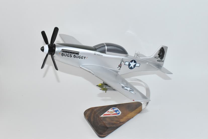 14th Air Force 23rd Fighter Group 76th FS P-51D 1944, 18 inch Model