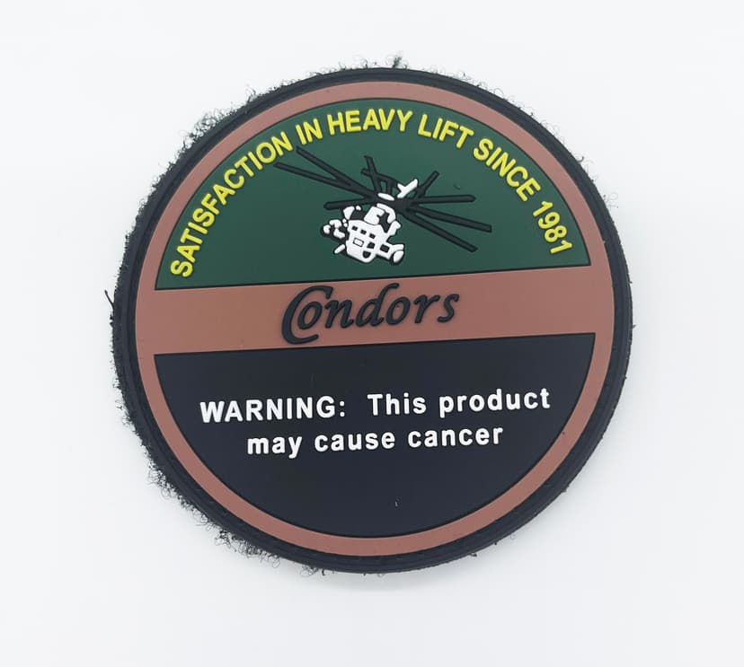 HMH-464 Condors PVC Shoulder Patch, Heavy Lift since 1981, 3 inch, Hook and Loop