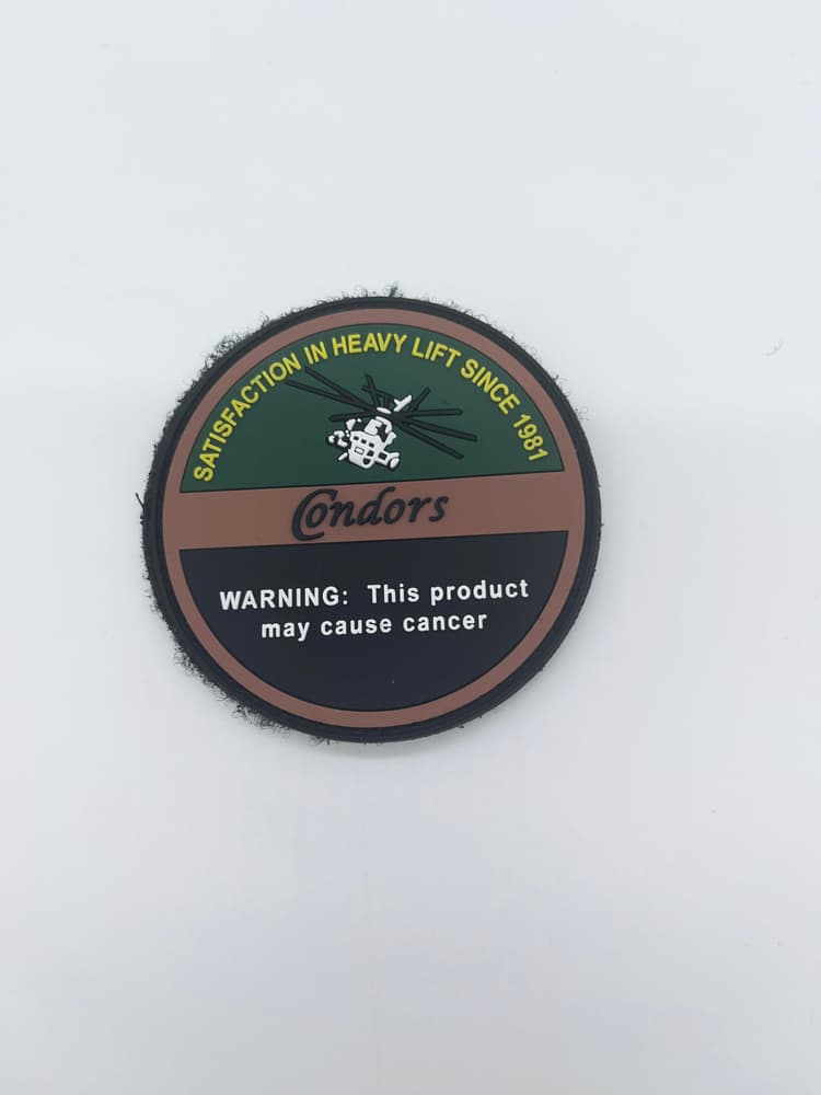 HMH-464 Condors PVC Shoulder Patch, Heavy Lift since 1981, 3 inch, Hook and Loop