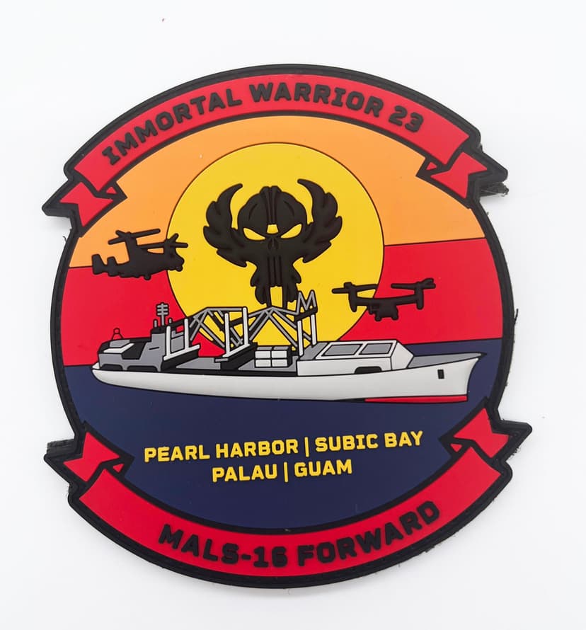 MALS-16 Forward PVC Patch, 4 inch, Hook and Loop