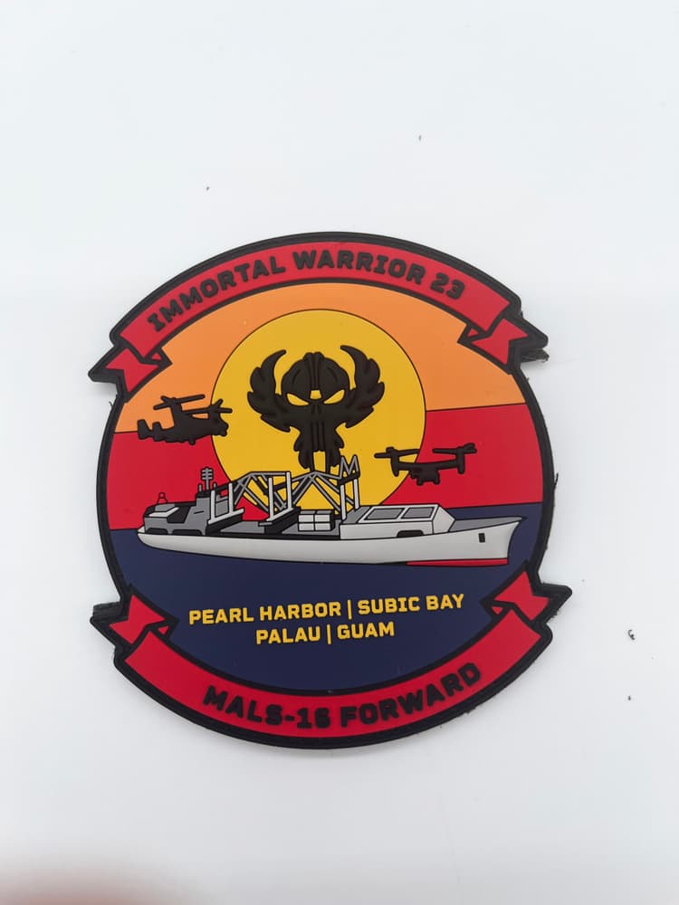 MALS-16 Forward PVC Patch, 4 inch, Hook and Loop