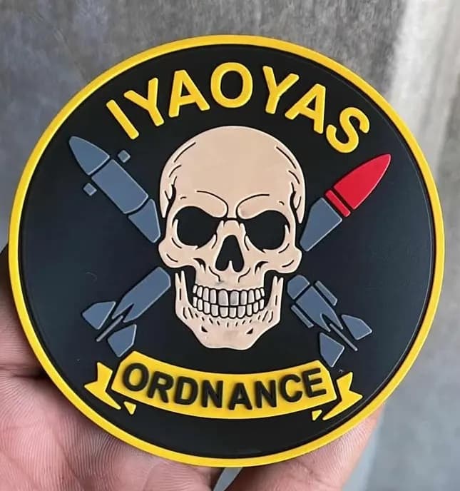 IYAOYAS Skull and Cross Missiles PVC Patch