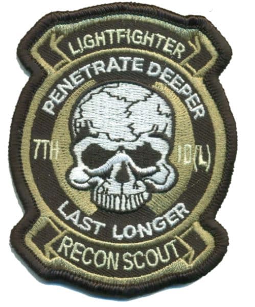 7th ID Recon, Hook and Loop Patch