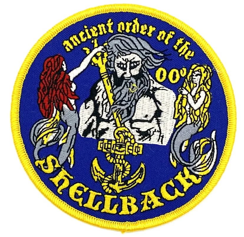 Ancient Order of the Shellback Patch– Hook and Loop, 4"