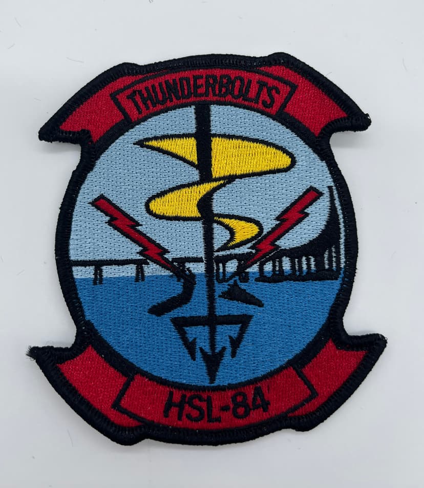 HSL-84 Thunderbolts Squadron Patch –Hook and Loop