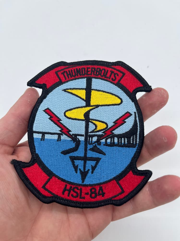 HSL-84 Thunderbolts Squadron Patch –Hook and Loop