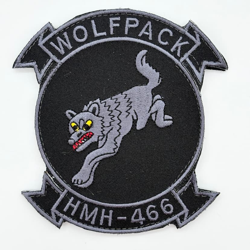 HMH-466 Wolfpack Patch – Hook and Loop, 4.5 in