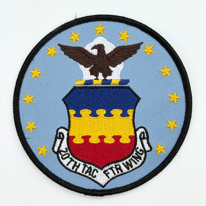 20th Tactical Fighter Wing (20 TFW), 4in, Iron On Patch