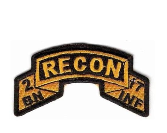 2-17 Infantry Regiment Recon Scout Platoon Scroll -Iron on