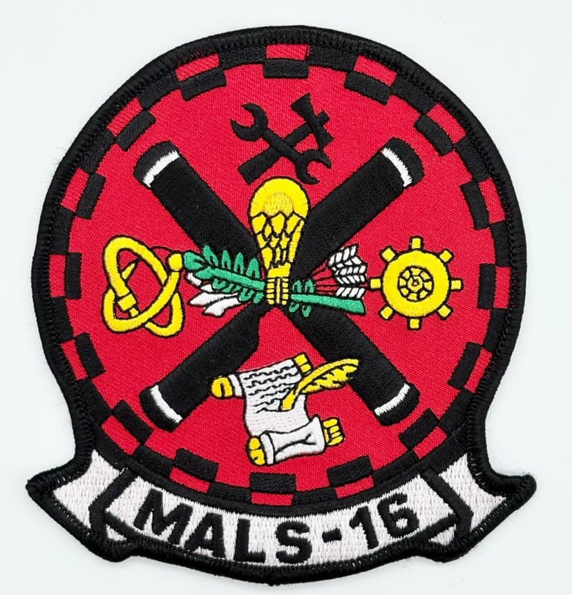 MALS-16 Forerunners Patch – Embroidered Insignia, Iron-On, 4 in