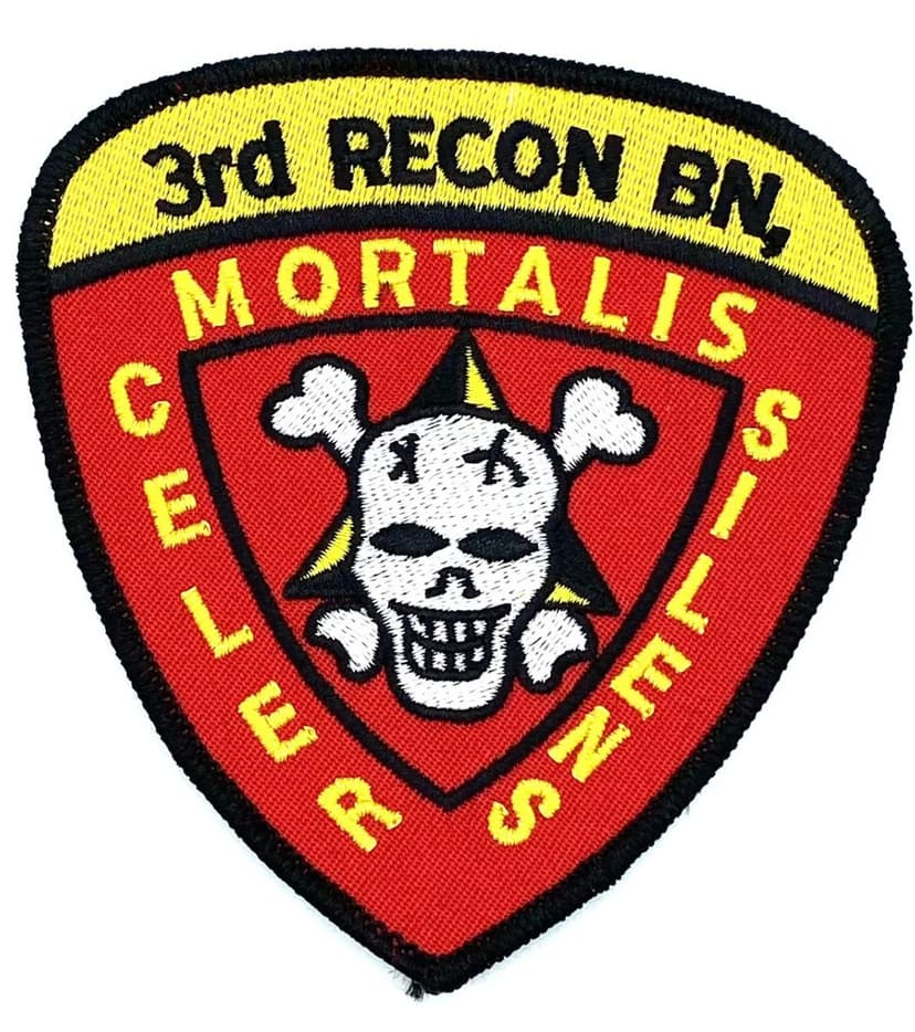 3rd Recon Bn Patch – With Hook and Loop, 4 in