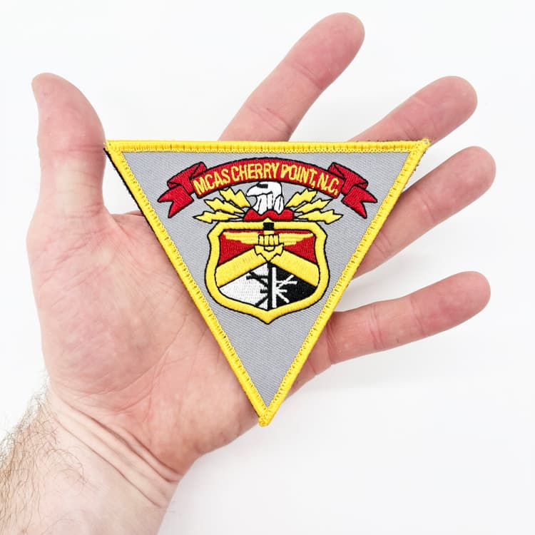 MCAS Cherry Point Patch – Embroidered, Hook and Loop, 4 Inch