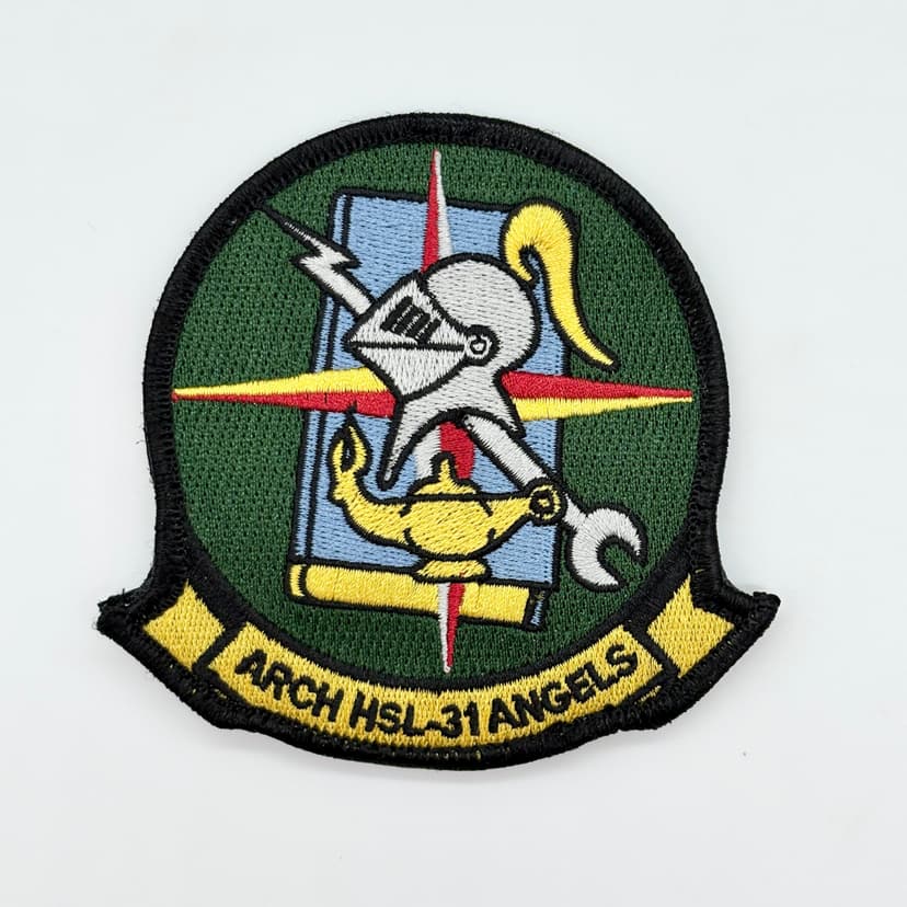 HSL-31 Arch Angels Squadron Patch – Embroidered, Hook and Loop, 4 Inch