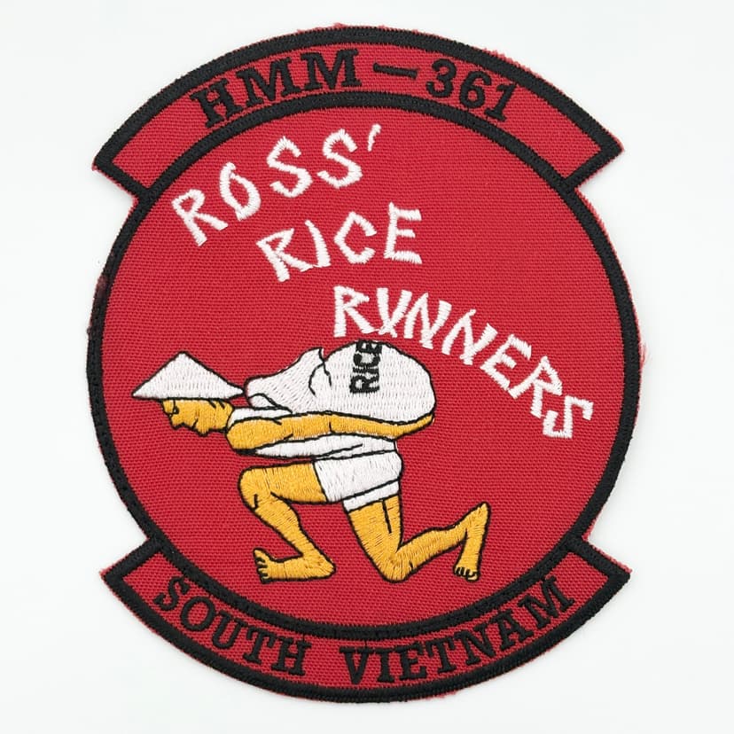 HMM-361 “Ross’ Rice Runners” South Vietnam Patch – Embroidered Iron On