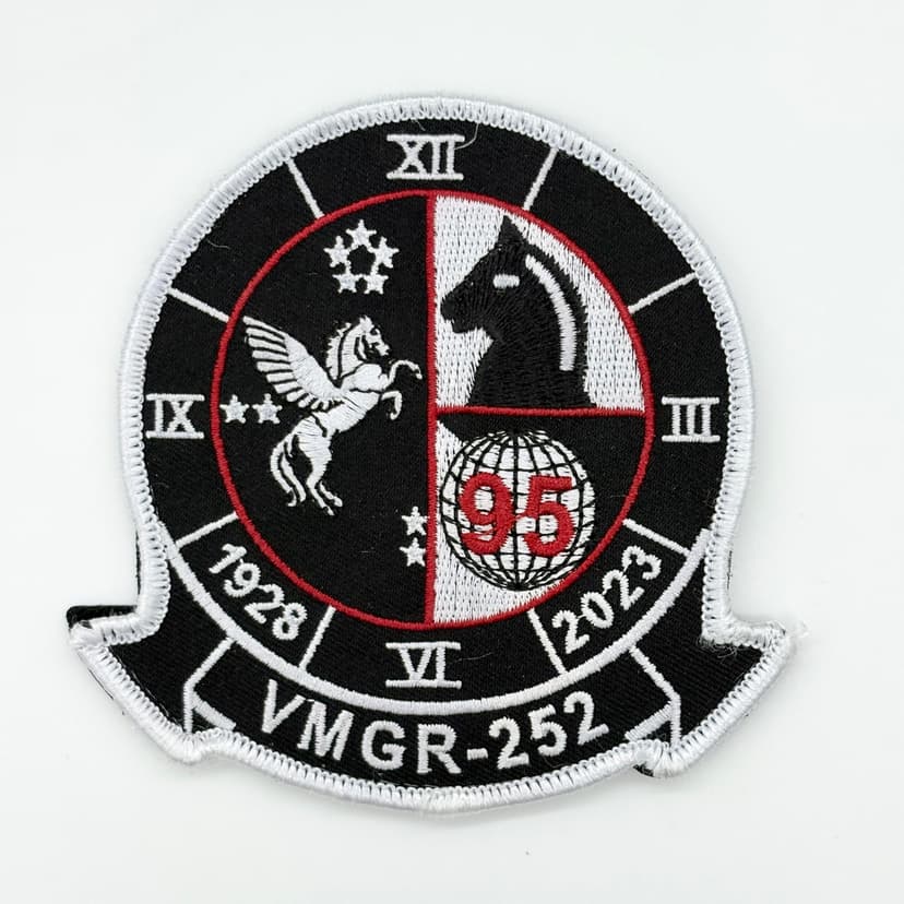 VMGR-252 Otis Original Design, 95th Anniversary Patch – Embroidered, 4 Inch, Hook and Loop