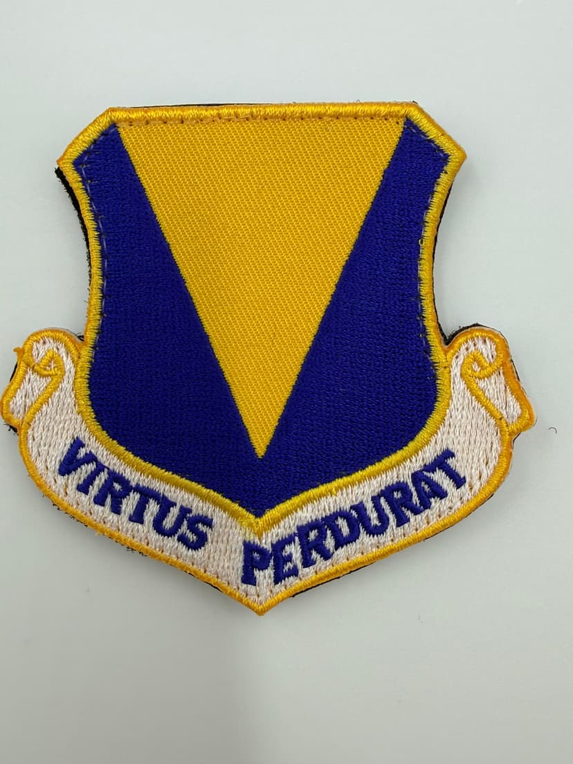 86th Airlift Wing Virtus Perdurat hook-and-loop patch, front view
