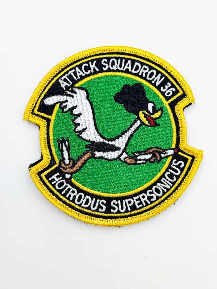 VA-36 Roadrunners Patch – With Hook and Loop, Embroidered, 4 Inch