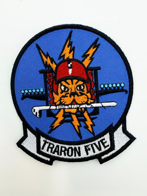 VT-5 Pussycats Squadron Patch – With Hook and Loop, Embroidered, 4"