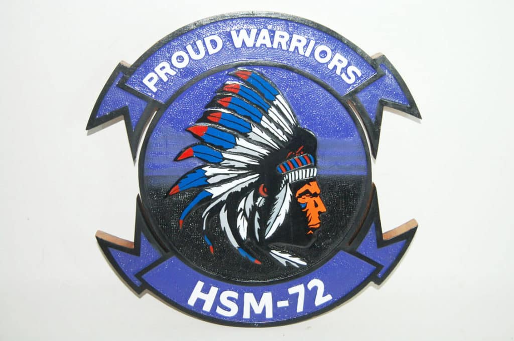 HSM-72 Proud Warriors Plaque