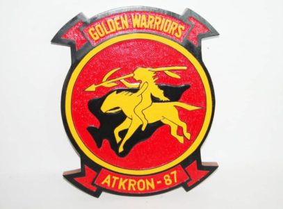 VA-87 Golden Warriors Plaque