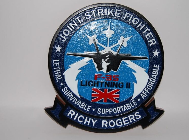 F-35 Joint Strike Fighter plaque