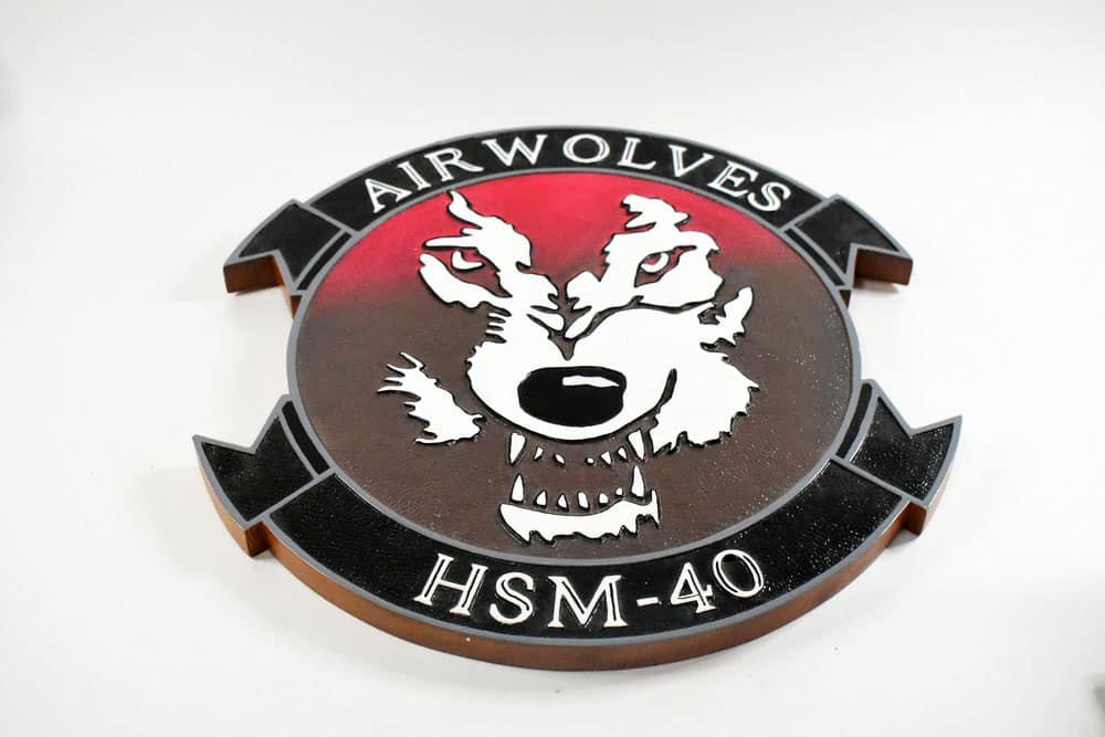 HSM-40 Air Wolves Plaque