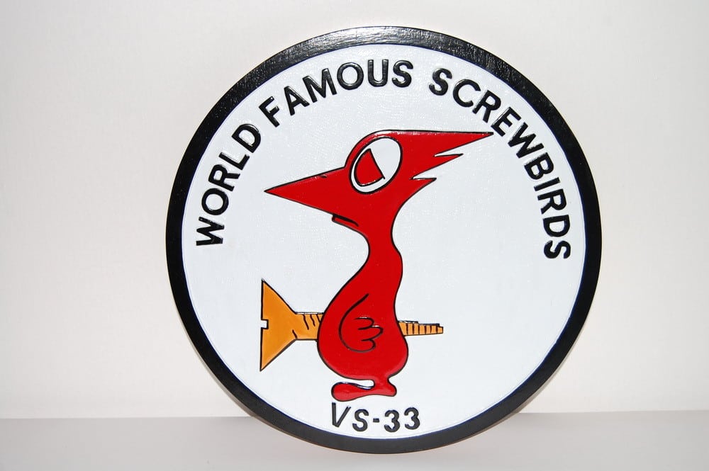 VS-33 Screwbirds Plaque