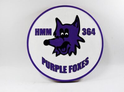 HMM-364 Purple Foxes Plaque