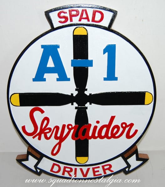 A-1 Skyraider SPAD plaque