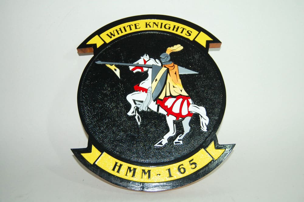 HMM-165 White Knights Plaque