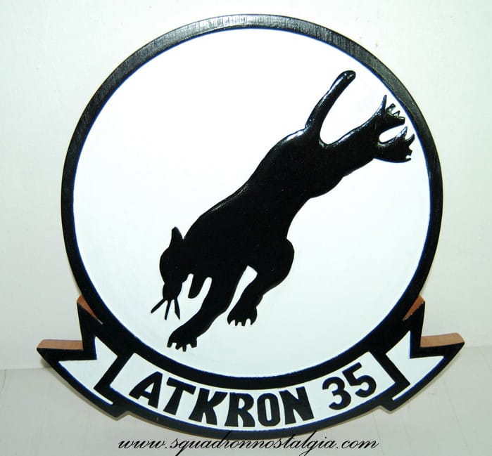 VA-35 Black Panthers Plaque