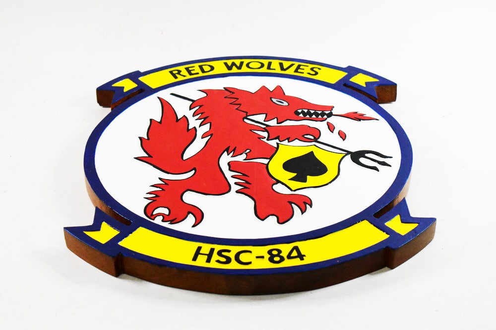 HSC-84 Red Wolves Plaque