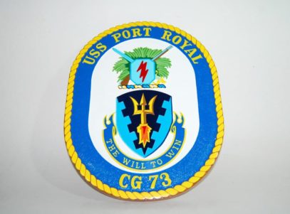 USS Port Royal CG-73 Plaque