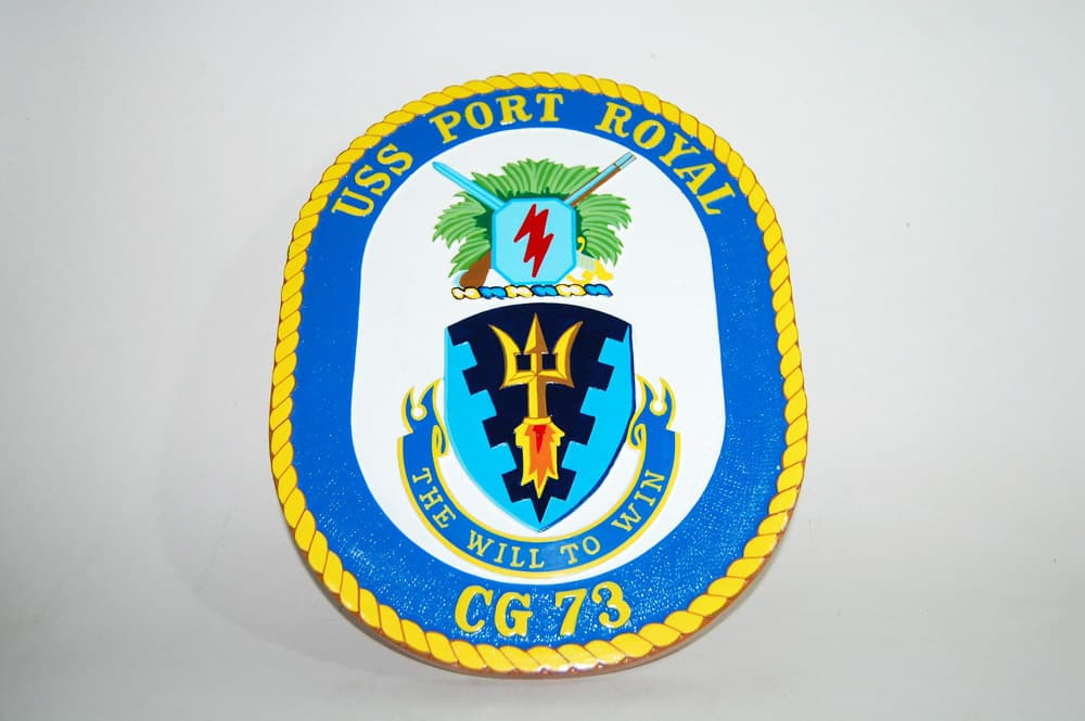 USS Port Royal CG-73 Plaque