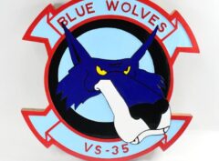 VS-35 Blue Wolves Plaque
