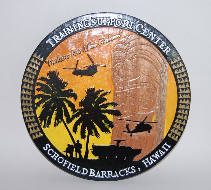 Schofield Army Barracks Plaque