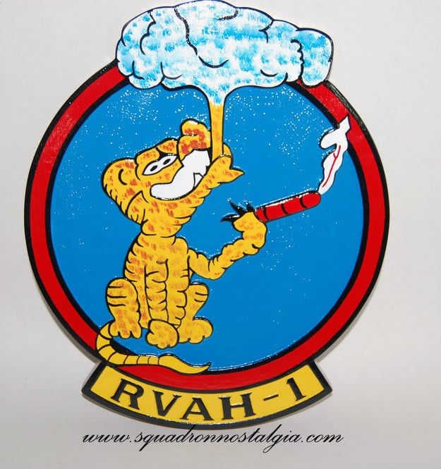 RVAH-1 Smokin' Tigers Plaque