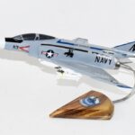 VF-143 Pukin Dogs F-4 Model, 1/42 (18") Scale, Mahogany, Navy, Fighter