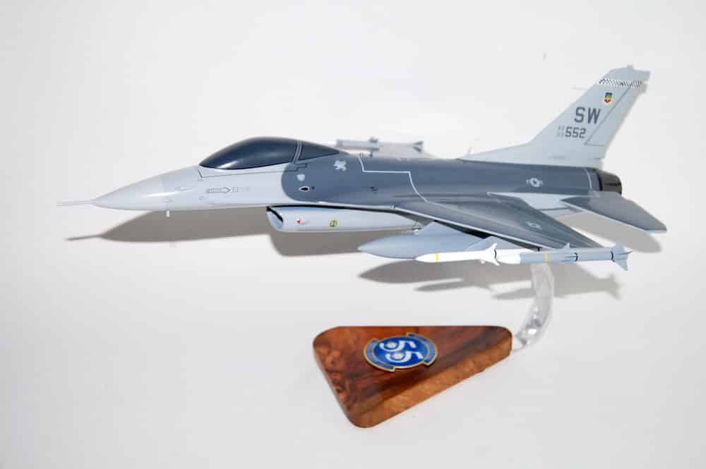 55th Fighter Squadron F-16 Wooden Model